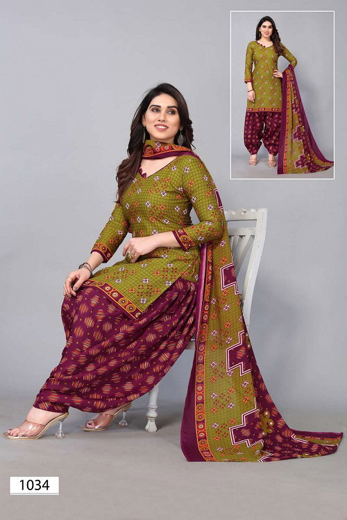 Patiyala Special 1002 Regular Wear Wholesale Cotton Dress Material